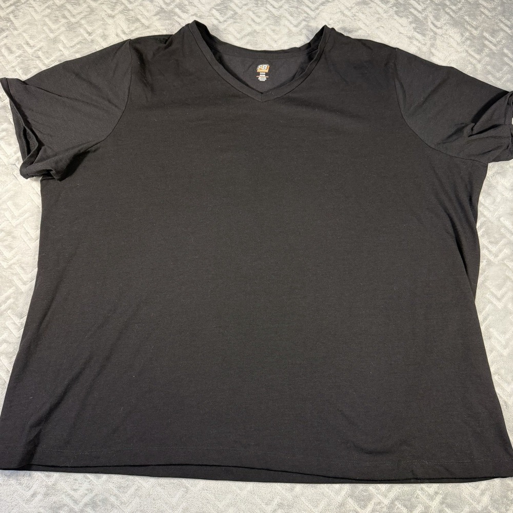 SJB Performance Women's Plus Size 3X Stretch Running Black V-Neck T-Shirt